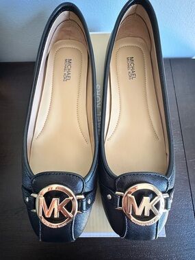 Michael Kors - Fulton Moccasin Black Leather Flats